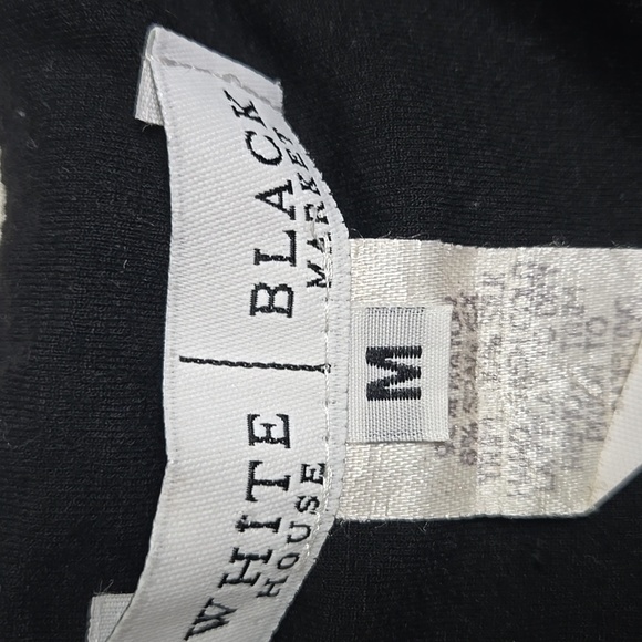 White House Black Market Black Wrap Blouse - Picture 3 of 3